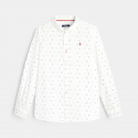 Okaidi Chemise blanche imprimee sapins garcon
