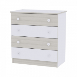 Συρταριέρα Lorelli® White - Light Oak