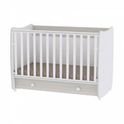 Πολυμορφικό κρεβάτι Lorelli® Dream White - Light Oak 60x120 cm
