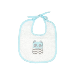 Σαλιάρα πετσετέ με κορδόνι Baby Star Tiny Friends Βεραμάν