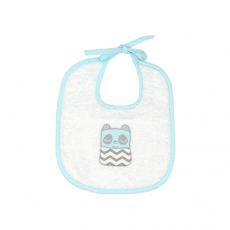 Σαλιάρα πετσετέ με κορδόνι Baby Star Tiny Friends Βεραμάν