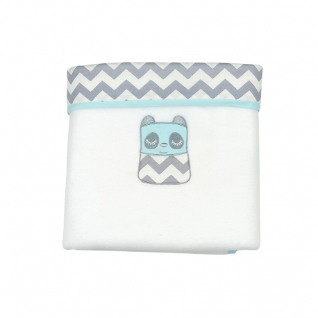 Κουβέρτα fleece αγκαλιάς Baby Star Tiny Friends Βεραμάν 75 x 100 cm