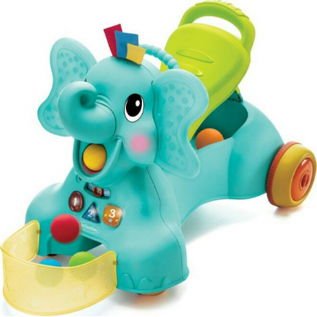 Περπατούρα δραστηριοτήτων Infantino® 3-in-1 Sit, Walk &amp; Ride Elephant