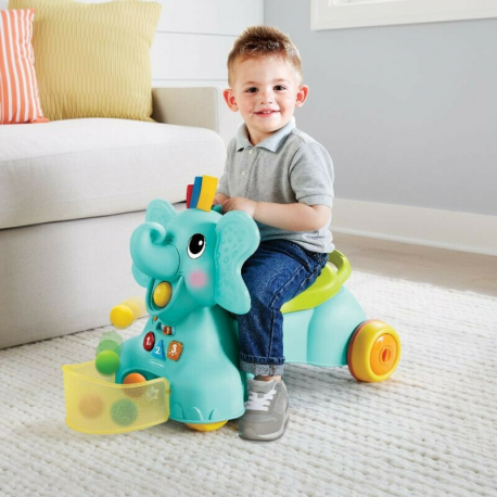 Περπατούρα δραστηριοτήτων Infantino® 3-in-1 Sit, Walk &amp; Ride Elephant
