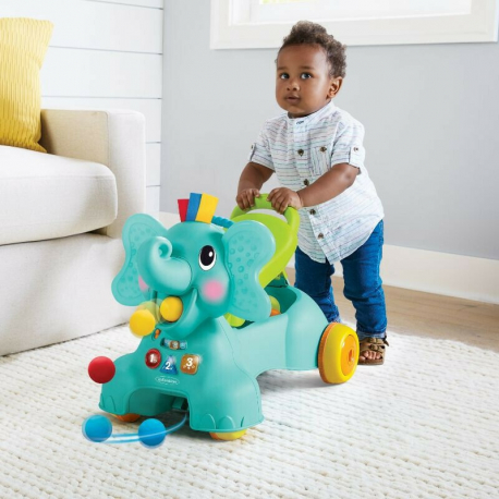 Περπατούρα δραστηριοτήτων Infantino® 3-in-1 Sit, Walk &amp; Ride Elephant