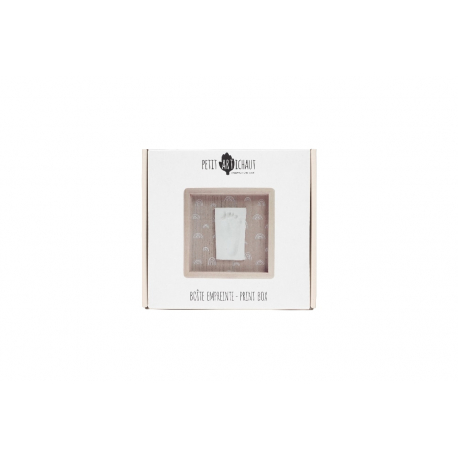 Ξύλινη κορνίζα για αποτύπωμα μωρού PETIT ARTICHAUT Print Box Rainbow