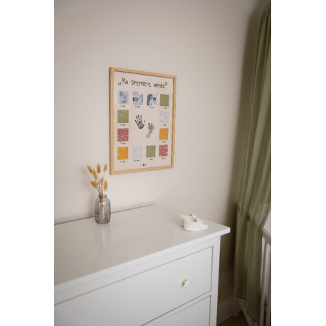 Κορνίζα για αποτυπώματα και φωτογραφίες μωρού PETIT ARTICHAUT My First Year
