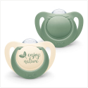 Πιπίλες Nuk® for Nature™ μέγεθος 2 (6-18M) με θήκη σετ των 2