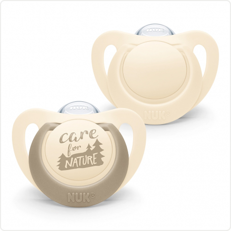 Πιπίλες Nuk® for Nature™ μέγεθος 2 (6-18M) με θήκη σετ των 2