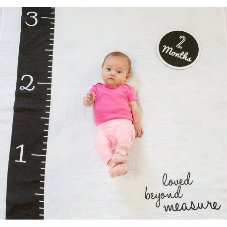 Κουβέρτα φωτογράφισης και κάρτες Milestones Lulujo baby Loved Beyond Measure