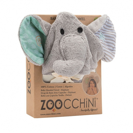 Βρεφική κάπα - μπουρνούζι Zoocchini™ Elle the Elephant 0-18 μηνών