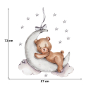 Αυτοκόλλητο τοίχου SIPO Teddy Bear on the Moon
