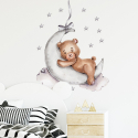 Αυτοκόλλητο τοίχου SIPO Teddy Bear on the Moon