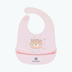 Σαλιάρα σιλικόνης Kikka Boo Savanna Pink