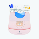 Σαλιάρα σιλικόνης Kikka Boo Savanna Pink