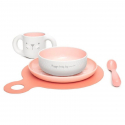 Suavinex σετ φαγητού 5 τεμαχίων Hygge Baby Pink