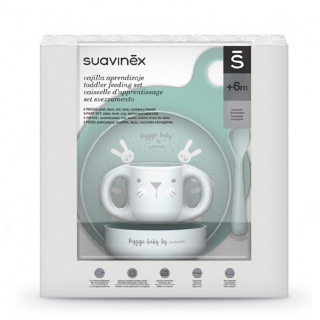 Suavinex σετ φαγητού 5 τεμαχίων Hygge Baby Mint