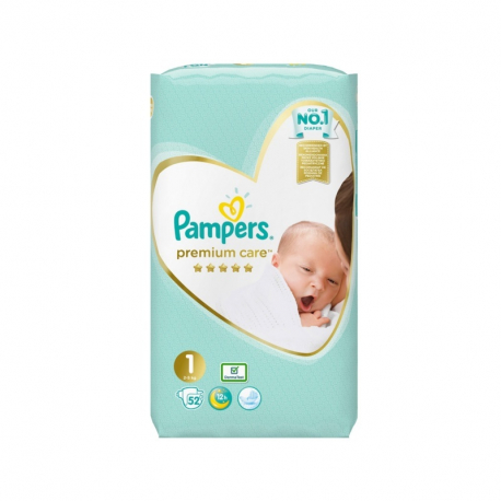 Πάνες Pampers® Premium Care Newborn No 1 (2-5 kg) 52 τεμάχια