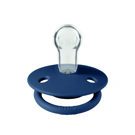 Πιπίλες Bibs® De Lux Cloud/Steel Blue Στρογγυλή One Size, σετ των 2