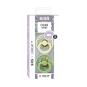 Πιπίλες Bibs® x Liberty Eloise Sage Στρογγυλή No2, σετ των 2