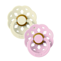 Πιπίλες Bibs® Boheme Ivory/Blossom Στρογγυλή No2, σετ των 2