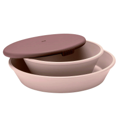 Σετ πιάτο και μπολ φαγητού Bibs® Blush
