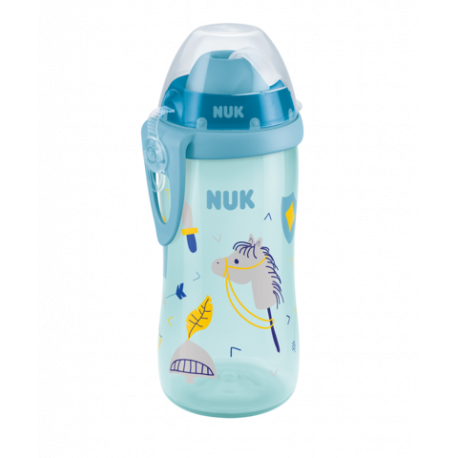 NUK® παγουράκι με μαλακό καλαμάκι Flexi Cup 300 ml 12Μ+