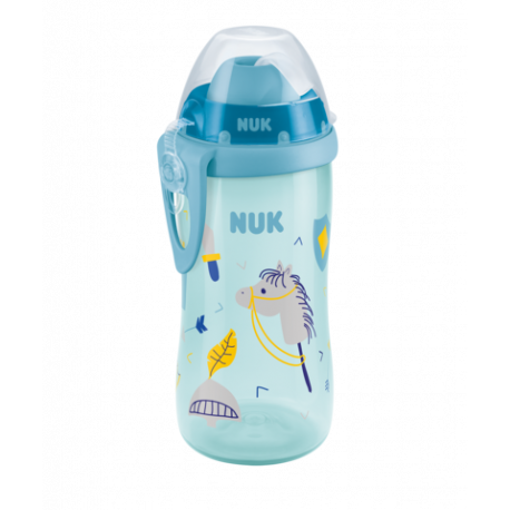 Παγουράκι Nuk® με μαλακό καλαμάκι Flexi Cup 300 ml 12Μ+