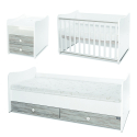 Πολυμορφικό κρεβάτι Lorelli® Combo White - Artwood