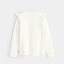 Okaidi T-shirt a epaules volantees jaune fille