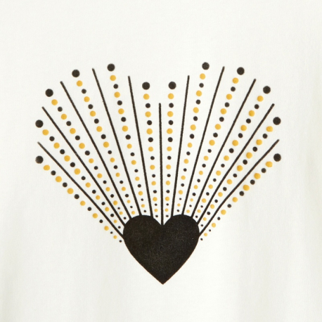 Okaidi T-shirt a epaules volantees jaune fille