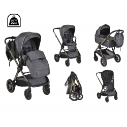 Καρότσι και port-bebe Cangaroo iClick Grey