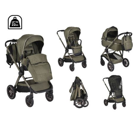 Καρότσι και port-bebe Cangaroo iClick Green