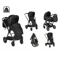Καρότσι και port-bebe Cangaroo iClick Black