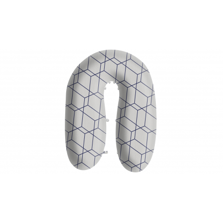 Μαξιλάρι εγκυμοσύνης &amp; θηλασμού Greco Strom Comfort 3in1 Honey Comb Grey