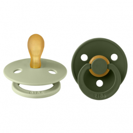 Πιπίλες Bibs® Colour Sage/Hunter Green Συμμετρική No1, σετ των 2
