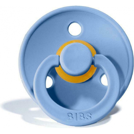 Πιπίλες Bibs® Colour Sky Blue/Steel Blue Στρογγυλή No2, σετ των 2