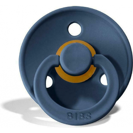 Πιπίλες Bibs® Colour Sky Blue/Steel Blue Στρογγυλή No2, σετ των 2