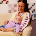 Πιπίλες Bibs® Studio Collection Morning Bloom Ivory Στρογγυλή No2, σετ των 2