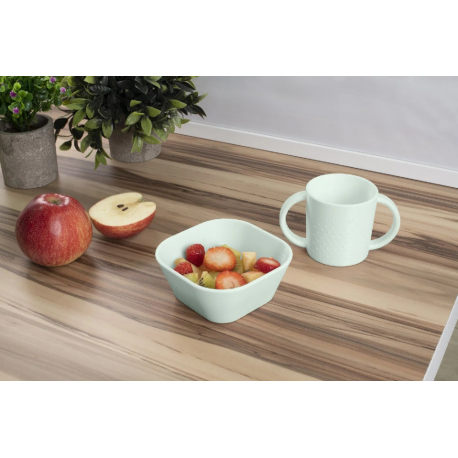 Σετ φαγητού 5 τεμαχίων Miniland Meal Set Square Mint