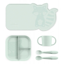 Εκπαιδευτικό σετ φαγητού 5 τεμαχίων Miniland Meal Set Blw Mint