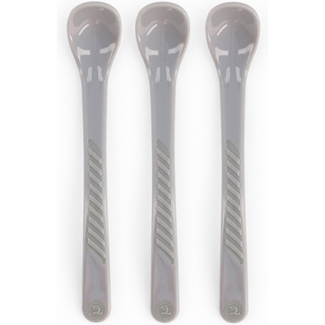 Κουταλάκια Twistshake σετ των 3 Pastel Grey 4m+