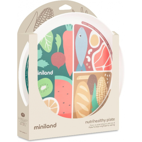 Πιάτο με χωρίσματα Miniland Nutrihealthy