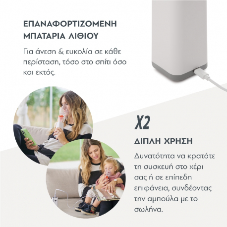 Φορητός νεφελοποιητής φαρμάκων NuvitaMed 5030