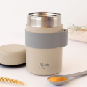 Θερμός φαγητού Kiokids® με κουταλάκι 500ml Μπεζ