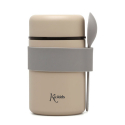 Θερμός φαγητού Kiokids® με κουταλάκι 500ml Μπεζ