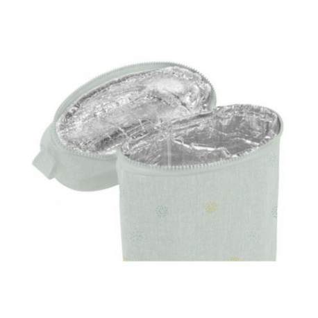 Διπλή θερμομονωτική θήκη Miniland Thermibag Double - Dolce Mint 500ml