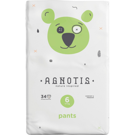 Βρεφικές πάνες βρακάκι Agnotis No6 (16+ kg) 34 τεμάχια