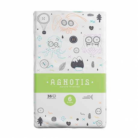 Βρεφικές πάνες Agnotis No6 (16-30 kg) 36 τεμάχια