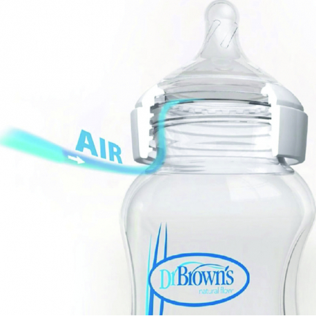 Μπιμπερό DrBrown&#039;s Options+ με φαρδύ λαιμό 270 ml 0M+